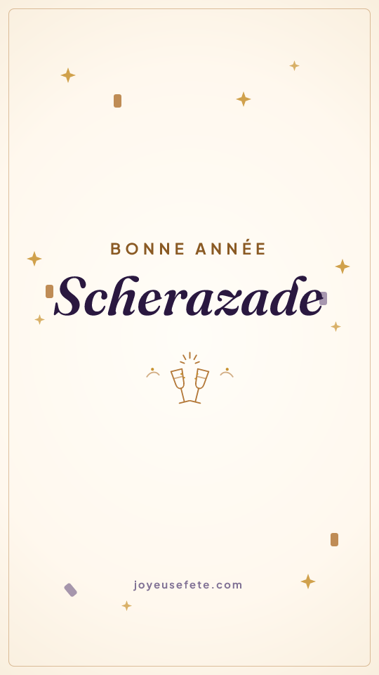 Image « Bonne année Scherazade » au format story