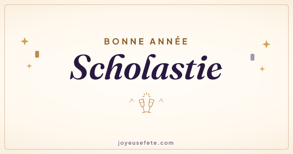 Image « Bonne année Scholastie » au format large
