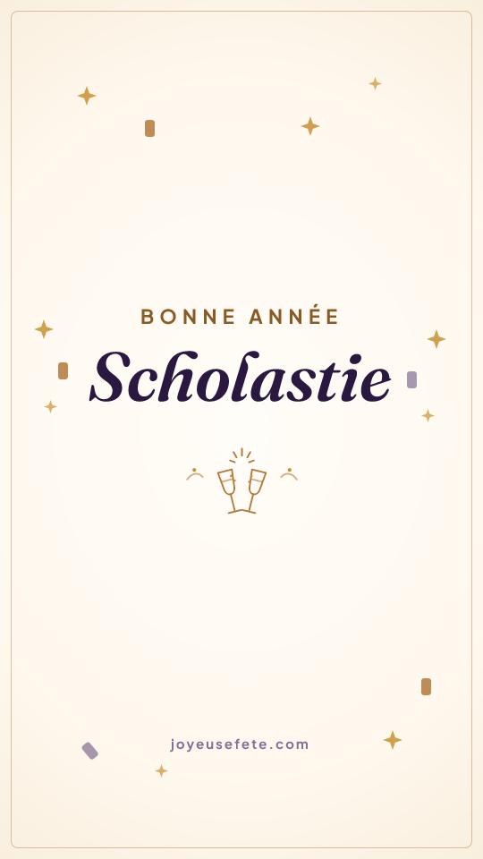 Image « Bonne année Scholastie » au format story