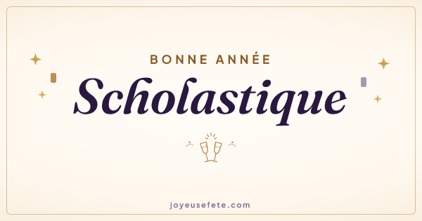 Image « Bonne année Scholastique » au format large