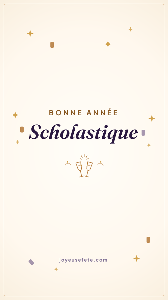Image « Bonne année Scholastique » au format story