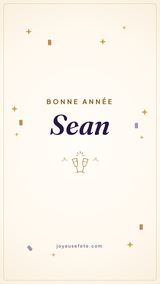 Image « Bonne année Sean » au format story