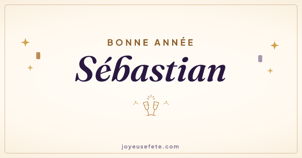 Image « Bonne année Sébastian » au format large