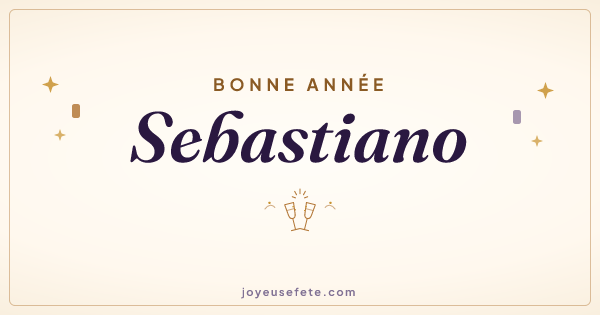 Image « Bonne année Sebastiano » au format large
