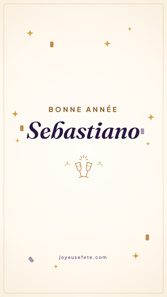 Image « Bonne année Sebastiano » au format story