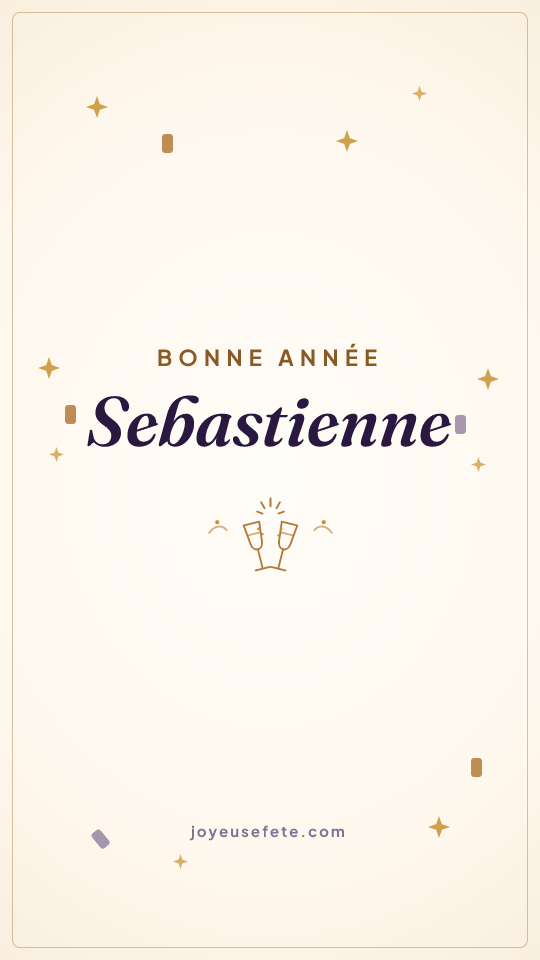 Image « Bonne année Sebastienne » au format story