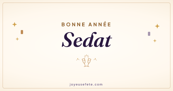 Image « Bonne année Sedat » au format large