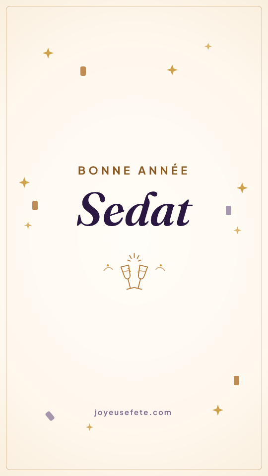 Image « Bonne année Sedat » au format story