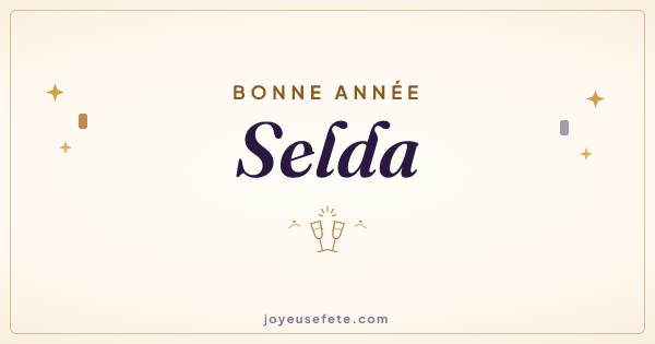 Image « Bonne année Selda » au format large