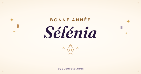 Image « Bonne année Sélénia » au format large
