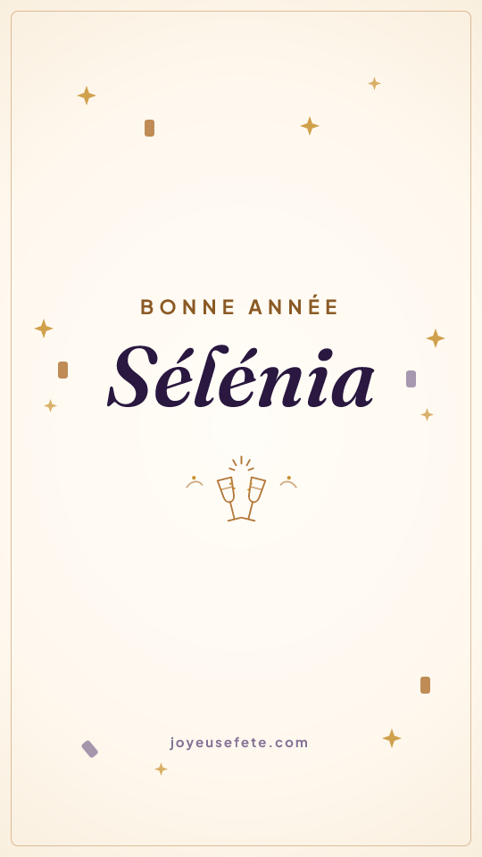 Image « Bonne année Sélénia » au format story