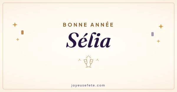 Image « Bonne année Sélia » au format large