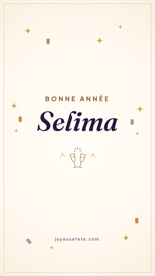 Image « Bonne année Selima » au format story