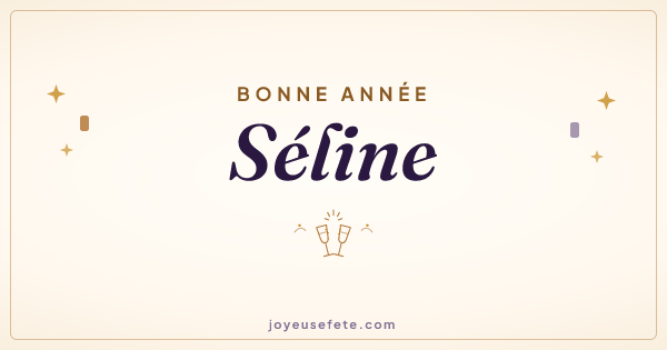 Image « Bonne année Séline » au format large