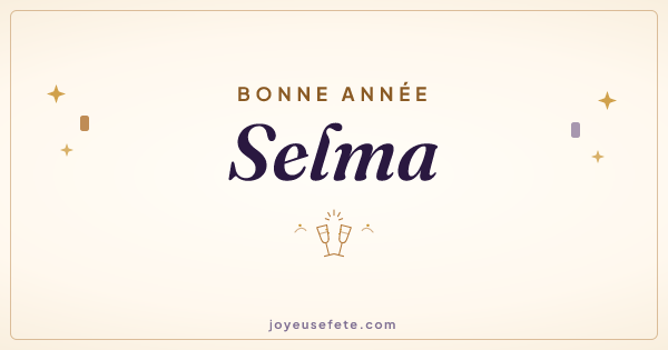 Image « Bonne année Selma » au format large