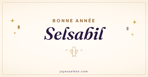 Image « Bonne année Selsabil » au format large