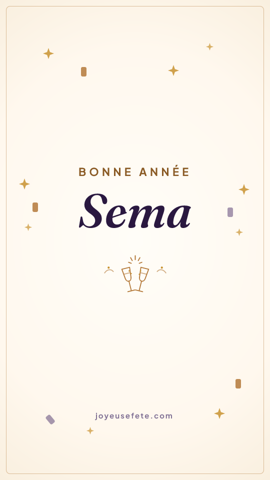 Image « Bonne année Sema » au format story
