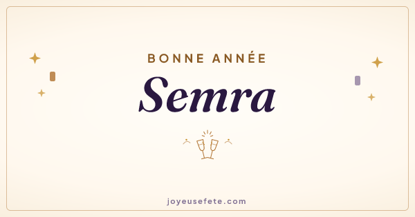 Image « Bonne année Semra » au format large