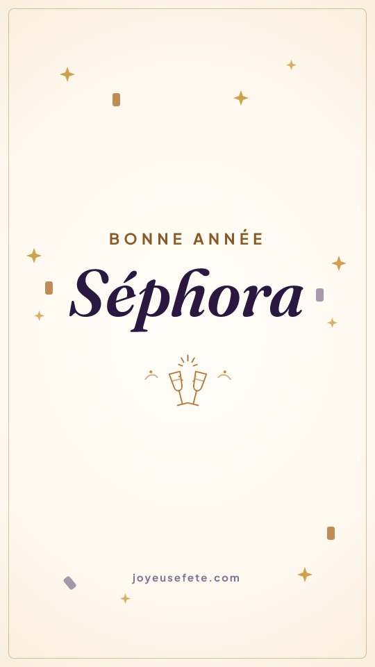 Image « Bonne année Séphora » au format story