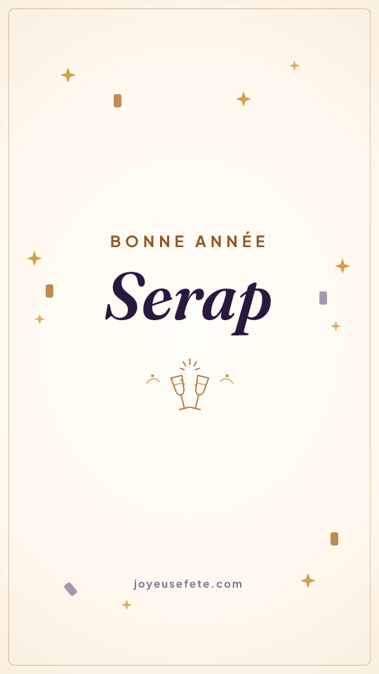 Image « Bonne année Serap » au format story