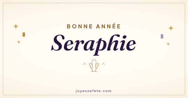 Image « Bonne année Seraphie » au format large