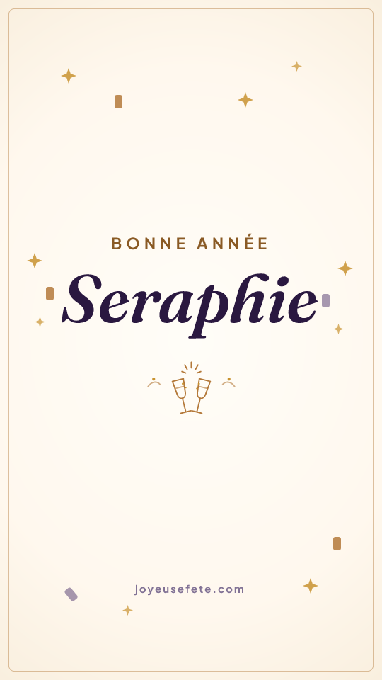 Image « Bonne année Seraphie » au format story