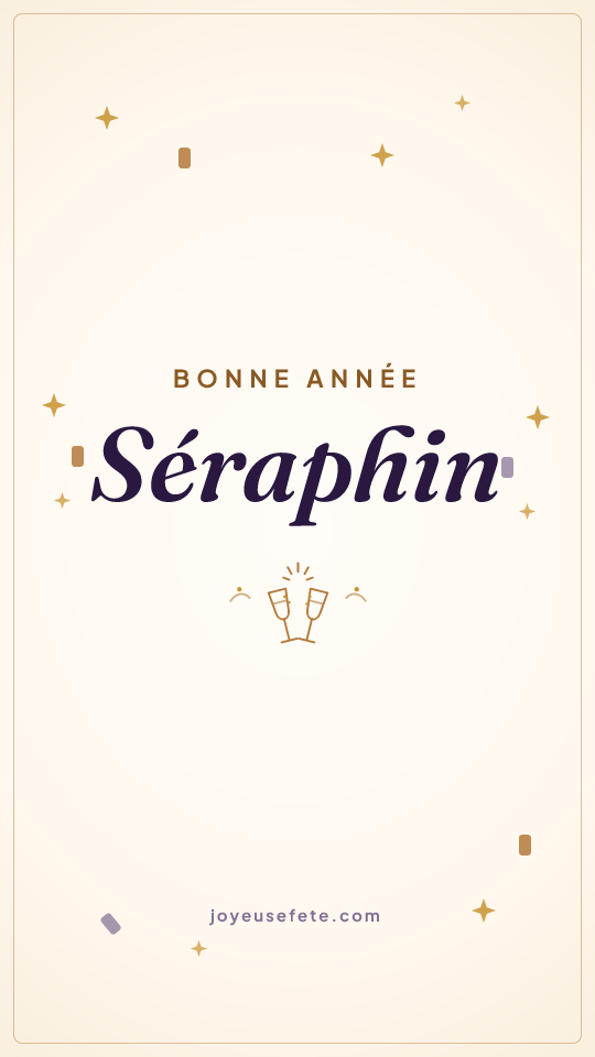 Image « Bonne année Séraphin » au format story