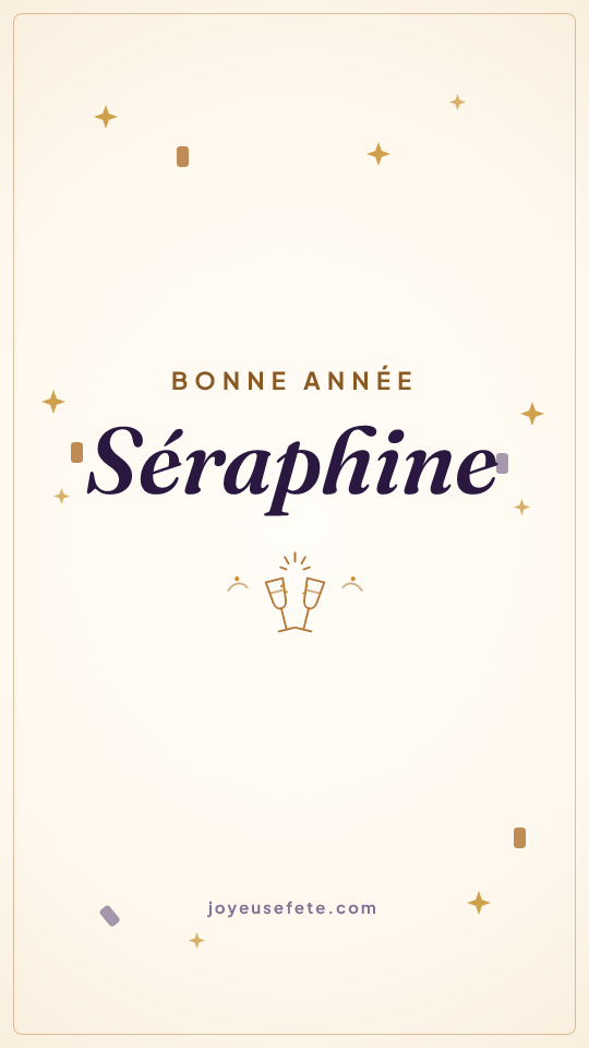 Image « Bonne année Séraphine » au format story