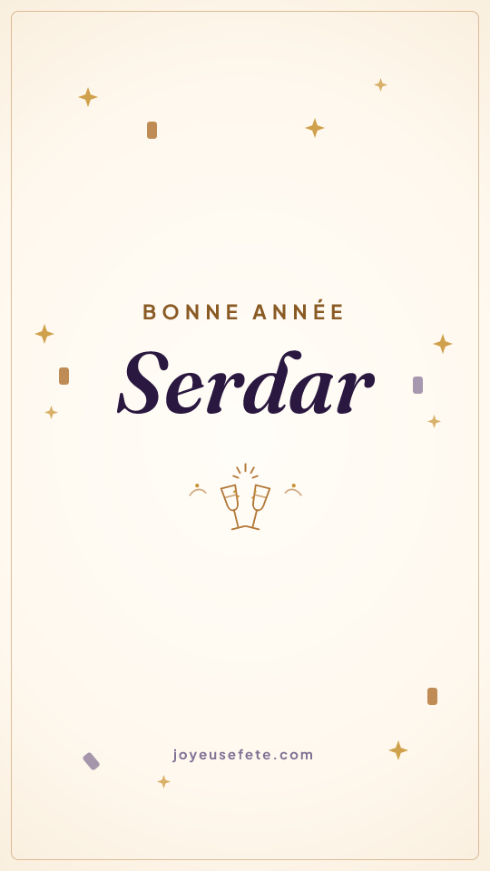 Image « Bonne année Serdar » au format story