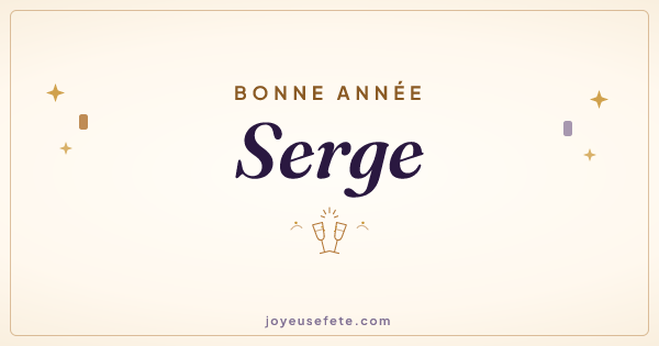Image « Bonne année Serge » au format large
