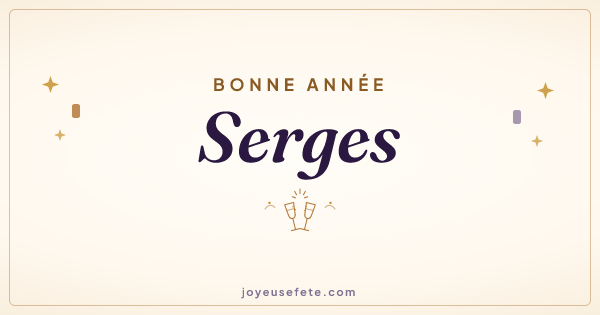 Image « Bonne année Serges » au format large