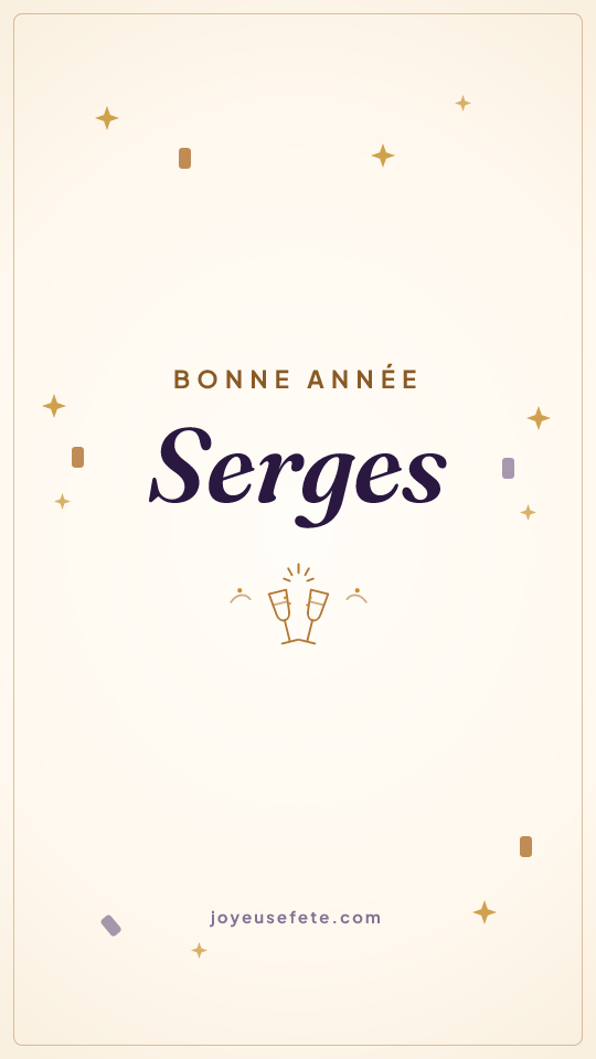 Image « Bonne année Serges » au format story