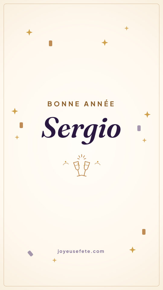 Image « Bonne année Sergio » au format story