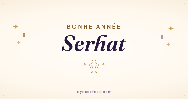 Image « Bonne année Serhat » au format large