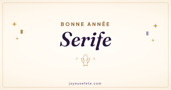 Image « Bonne année Serife » au format large