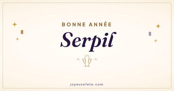 Image « Bonne année Serpil » au format large