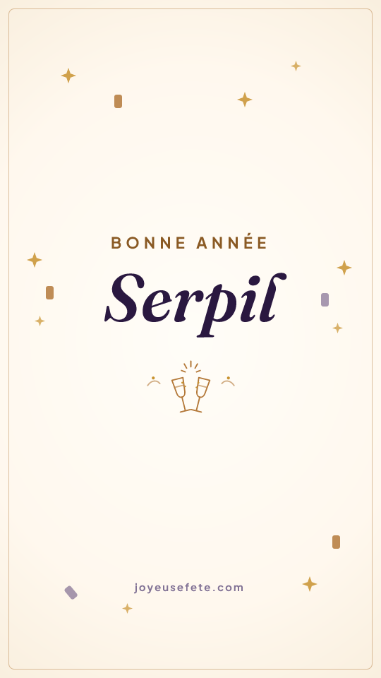 Image « Bonne année Serpil » au format story