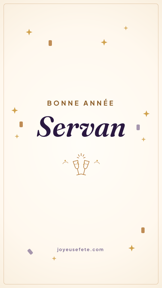 Image « Bonne année Servan » au format story