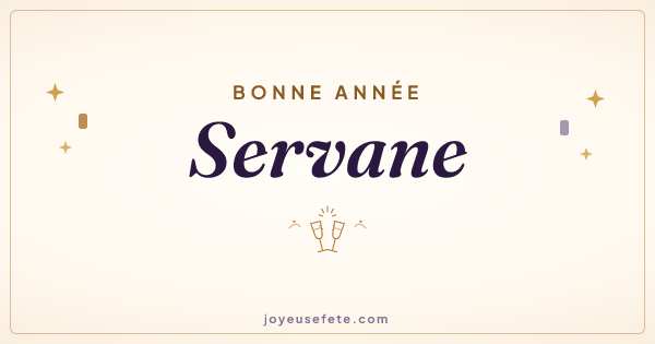 Image « Bonne année Servane » au format large