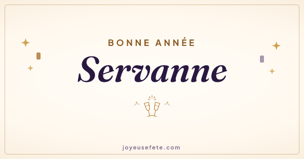 Image « Bonne année Servanne » au format large