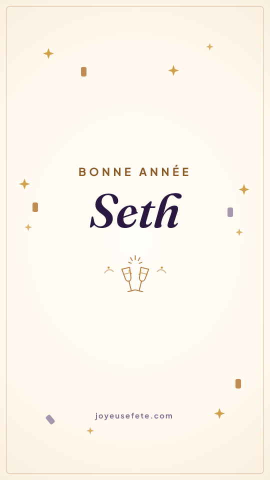 Image « Bonne année Seth » au format story