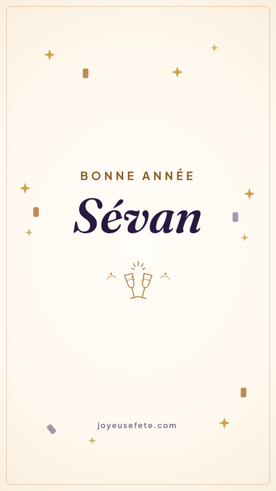 Image « Bonne année Sévan » au format story