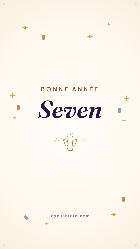 Image « Bonne année Seven » au format story