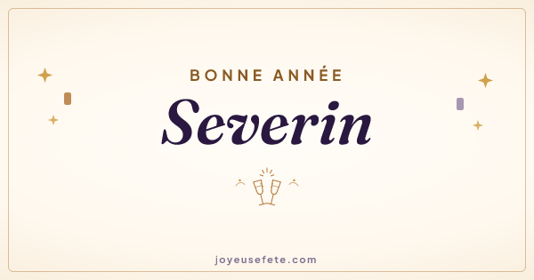Image « Bonne année Severin » au format large