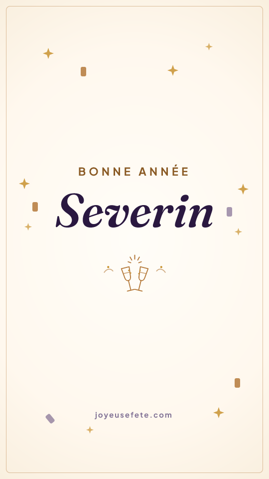 Image « Bonne année Severin » au format story