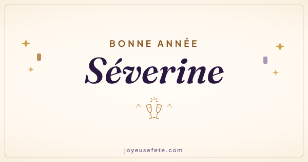Image « Bonne année Séverine » au format large