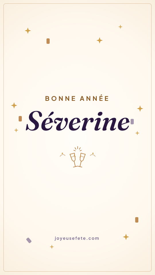 Image « Bonne année Séverine » au format story