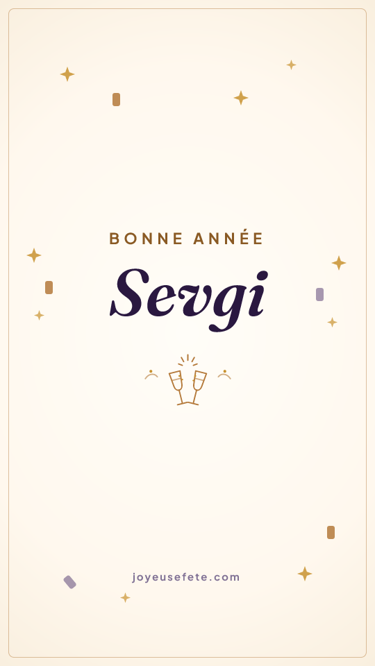 Image « Bonne année Sevgi » au format story