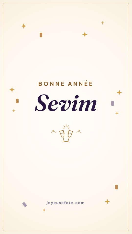 Image « Bonne année Sevim » au format story