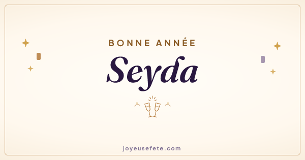Image « Bonne année Seyda » au format large
